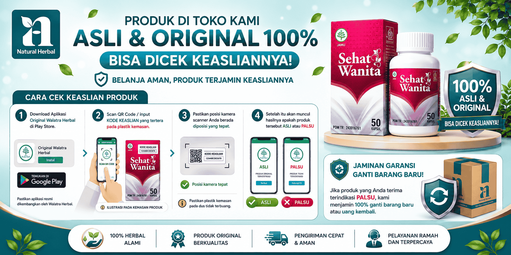 Banner Keaslian Natural Herbal
