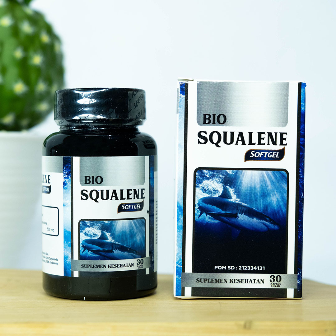 Bio Squalene Untuk Nyeri Lutut Kaku Paha Sakit Saat Di Tekuk Pengapuran Sendi Lutut Keropos Lutut Bengkak Pelumas Sendi Sakit Pinggang Tulang ekor Osteoporosis Membantu Pemulihan Patah Tulang Original BPOM Halal Isi 30 Softgel 3